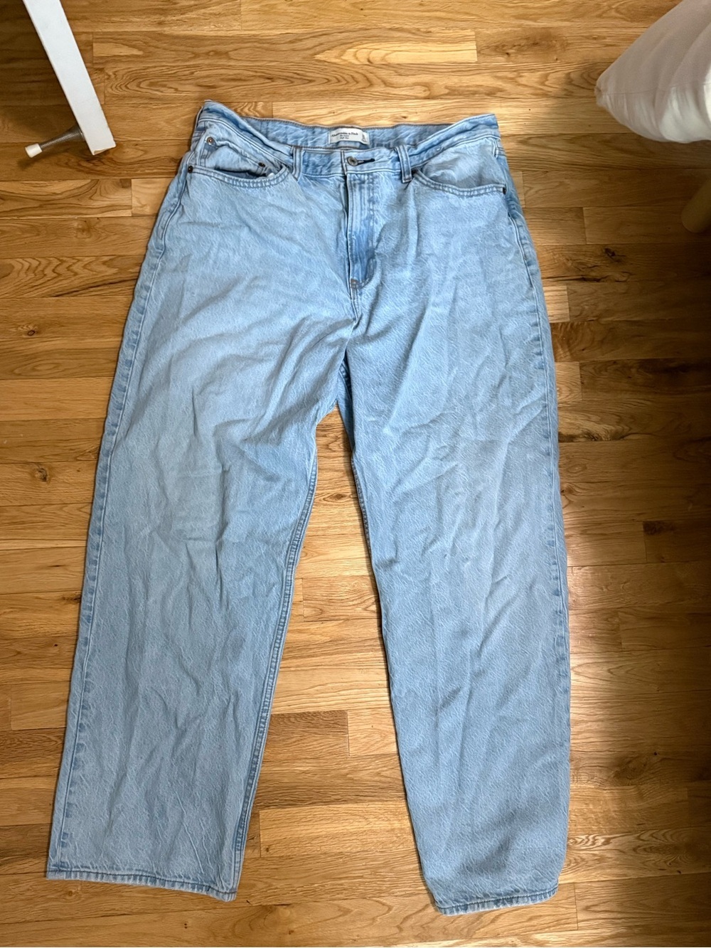 Abercrombie & Fitch Light Blue The Loose High Rise Jeans